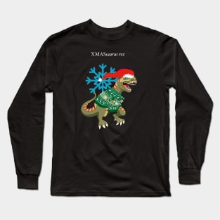 Clanosaurus Rex XMASsaurus rex Christmas Ugly Sweater Holiday Tyrannosaurus Rex Santa Claus Long Sleeve T-Shirt